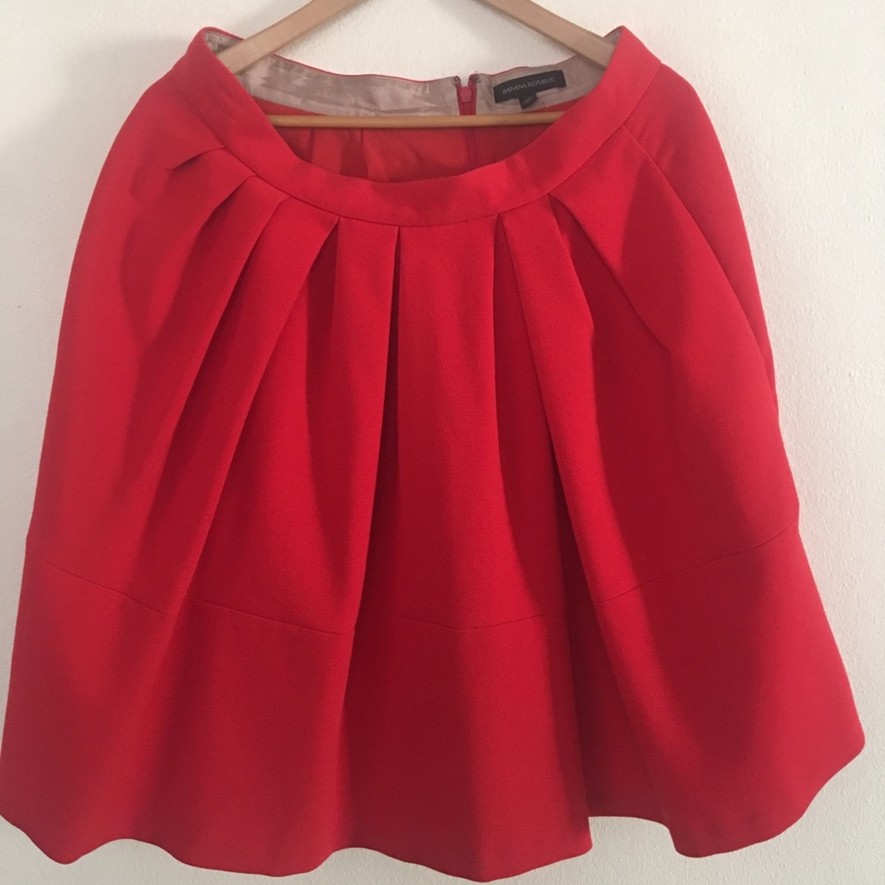 Banana Republic Red Skirt